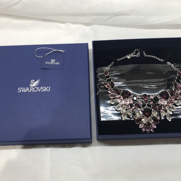 New in Box Genuine Swarovski Impulse Crystal Large Necklace Miranda Kerr 5152821 - Picture 3 of 10